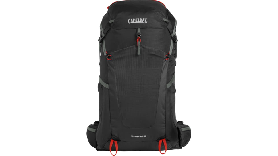 CamelBak Fourteener 32 Hydration Pack, Black/Red Poppy, One Size, 2812001000