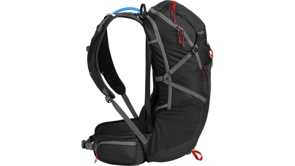 CamelBak Fourteener 32 Hydration Pack, Black/Red Poppy, One Size, 2812001000