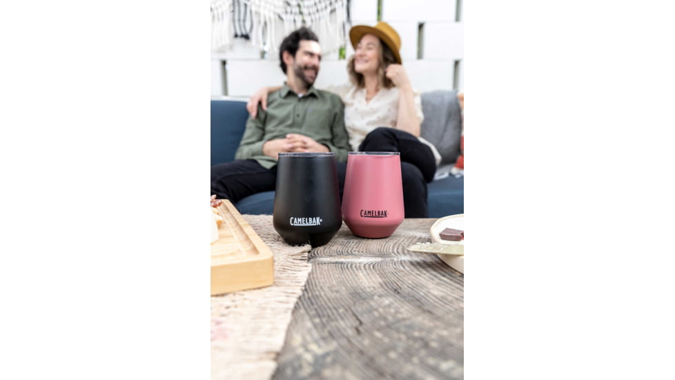 CamelBak Horizon 12 oz Insulated Stainless Steel Wine Tumbler, Terracotta Rose, 2392601035