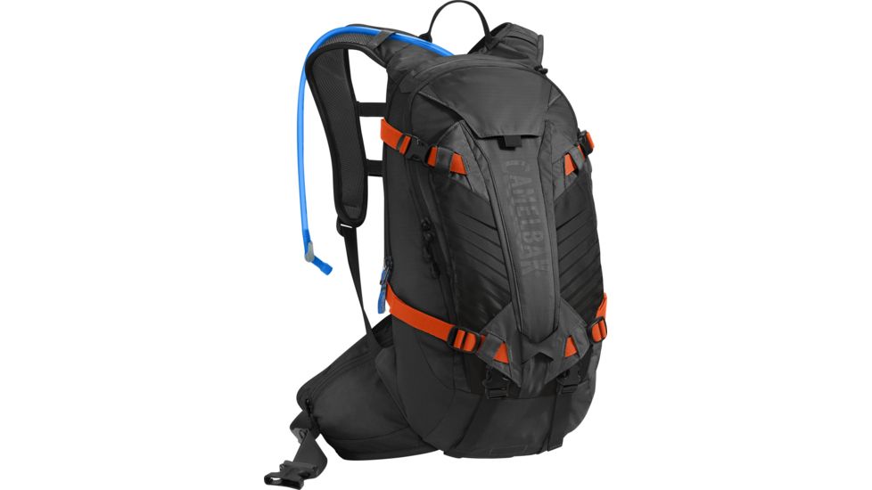 CamelBak K.U.D.U. 12 Mountain Biking Enduro Back Protection Pack, Black/Laser Orange, 12 L, 1132002000