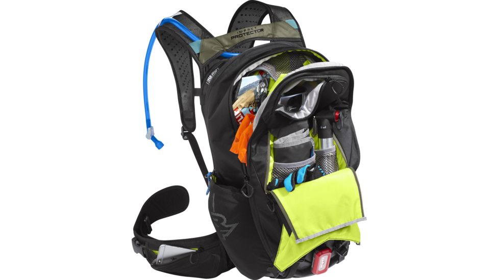CamelBak Kudu Protector Backpack 20, Black/Burnt Olive, Small/Medium, 1473002082