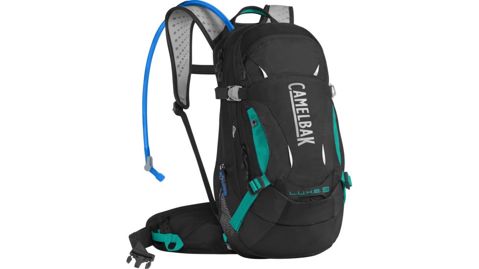 CamelBak L.U.X.E LR 14 Hydration Pack, 11 L, Black/Columbia Jade, 1113001000