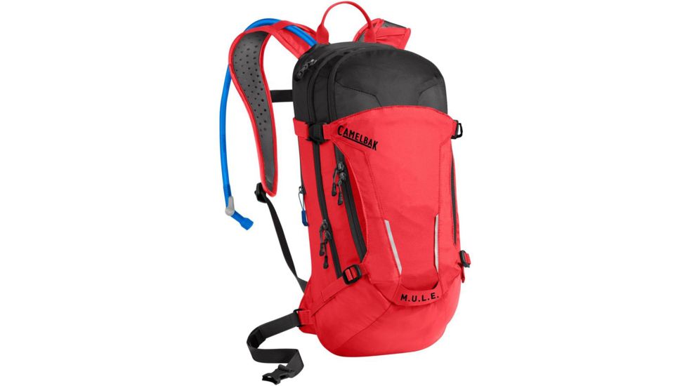 CamelBak M.U.L.E. Hydration Pack, 100 oz, Racing Red/Black, 100oz, 2245601000