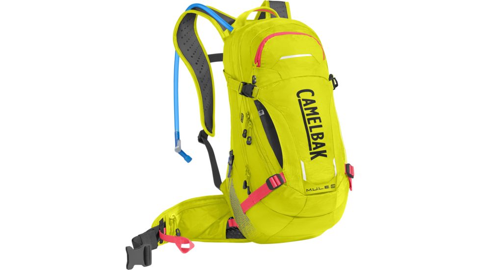 CamelBak M.U.L.E LR 15 Hydration Pack, 12 L, Sulfur Springs/Fiery Coral, 1112701000