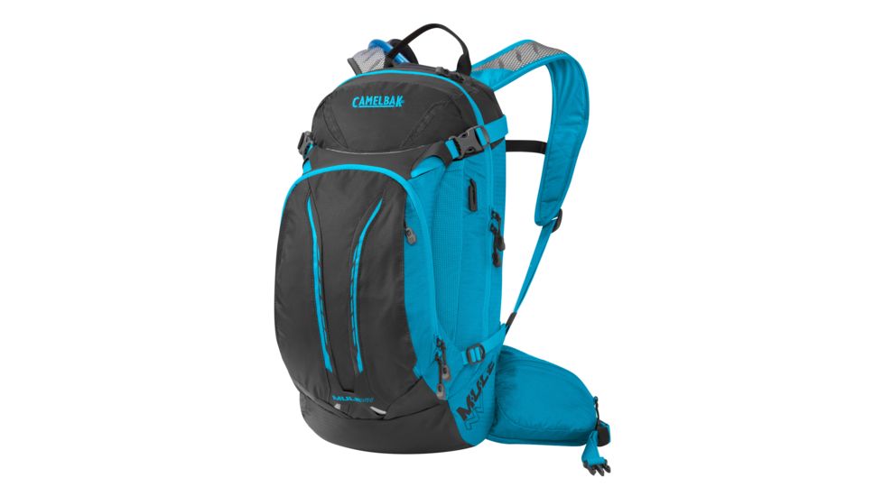 CamelBak M.U.L.E. NV Hydration Pack-Charcoal/Atomic Blue
