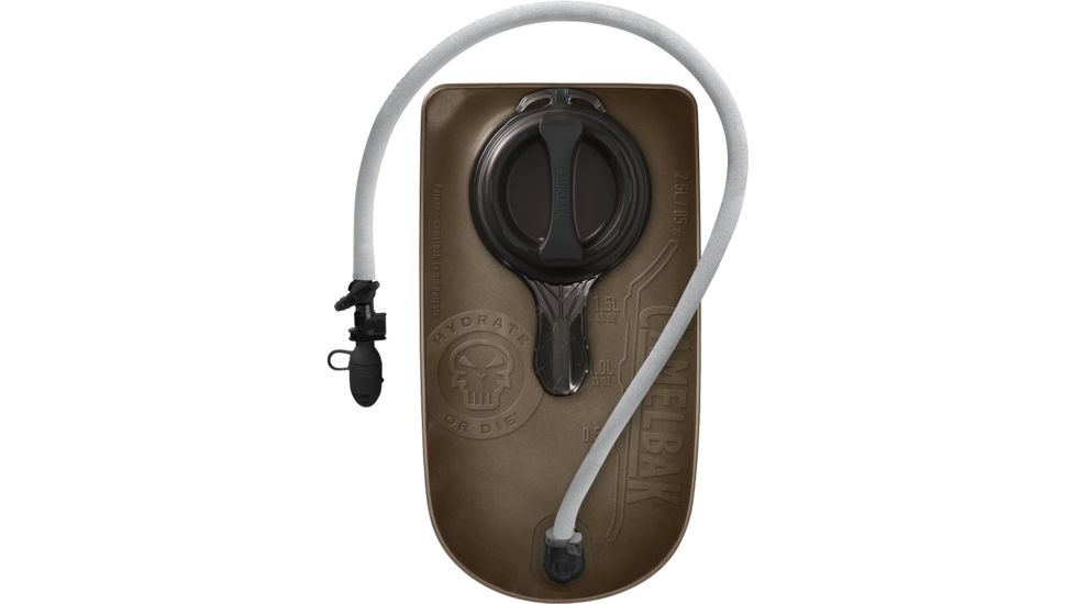CamelBak Mil Spec Crux Accessory Reservoir with Grey Tube Cover, 85 oz/2.5L 2177001085