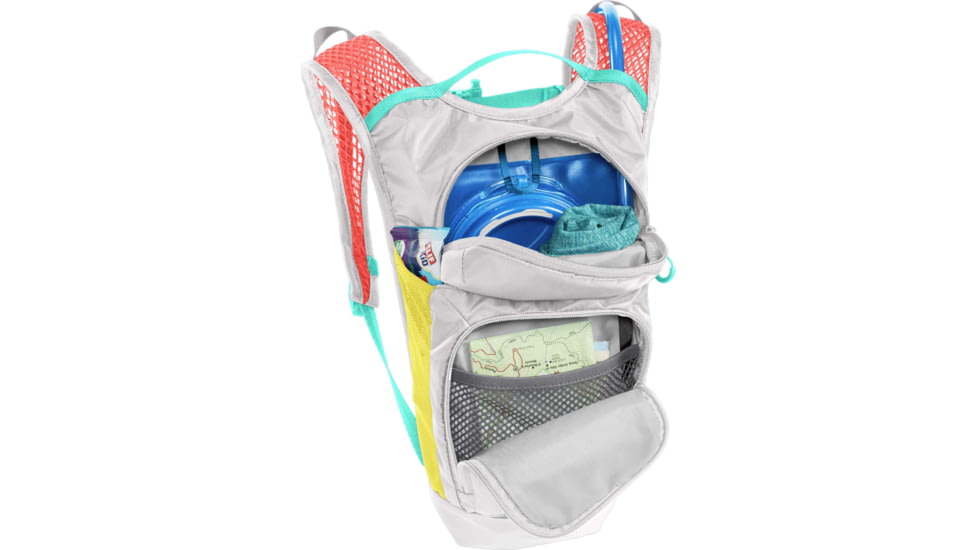 CamelBak Mini Mule Hydration Pack, Grey/Rainbow, One Size, 2814003000
