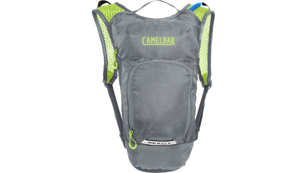 CamelBak Mini Mule Hydration Pack, Gunmetal/Green, One Size, 2814001000