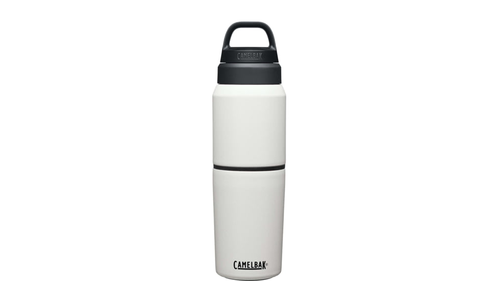 CamelBak MultiBev Insulated Stainless Steel Bottle/Cup, White/White, 17oz/12oz, 2412101051