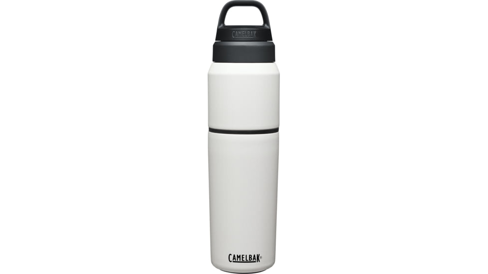 CamelBak MultiBev Insulated Stainless Steel Bottle/Cup, White/White, 22oz/16oz, 2424101065