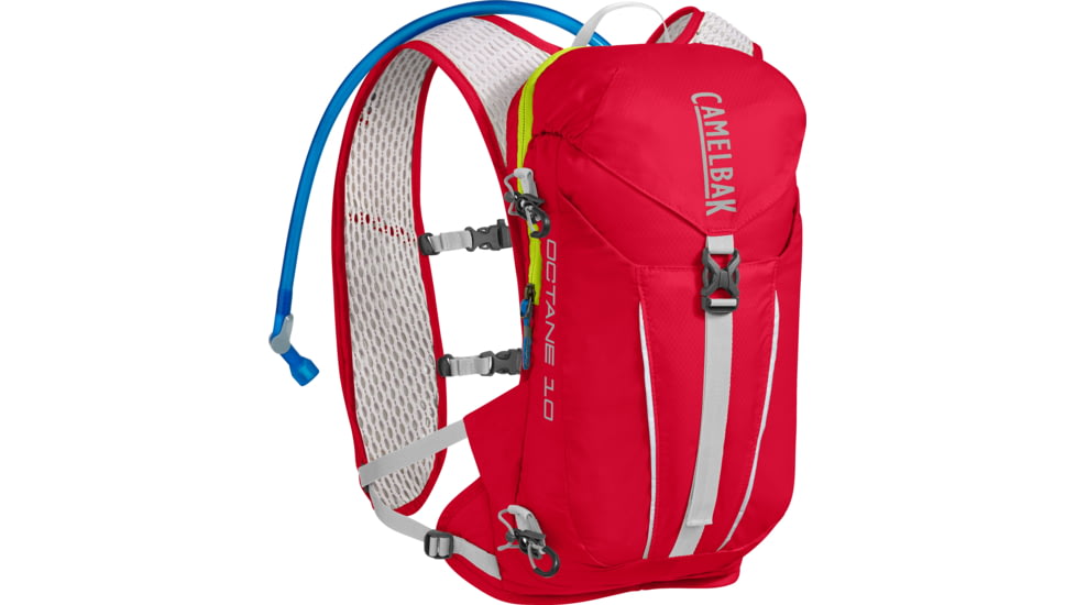 CamelBak Octane 10 Vest, Crimson Red/Lime Punch, One Size, 1437601000