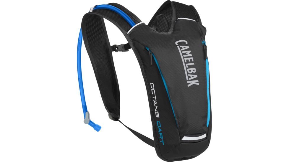 CamelBak Octane Dart Hydration Pack, Black/Atomic Blue, 50oz, 1141001000