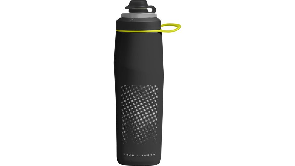 CamelBak Peak Fitness Water Bottle, Black/Silver, 25oz, 1879001075