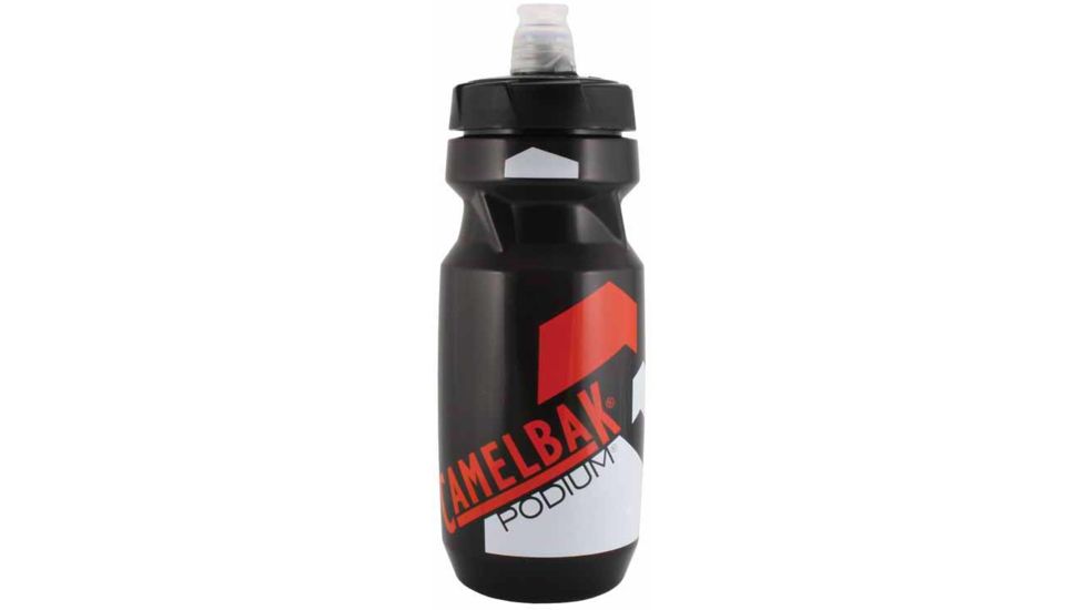 CamelBak Podium Bottle 21 oz Water Bottle, Smoke/Racing Red 52233