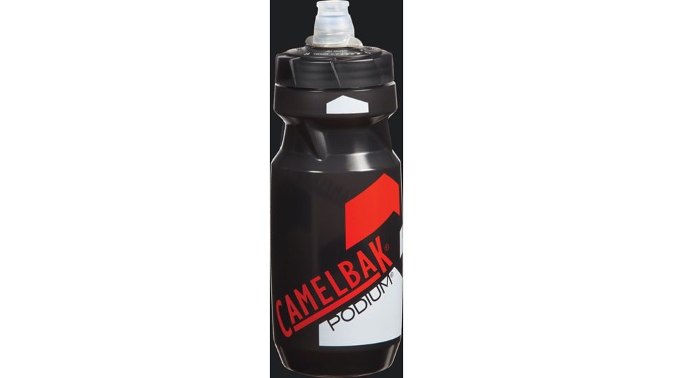 CamelBak Podium Bottle 21 oz Water Bottle, Smoke/Racing Red 52233