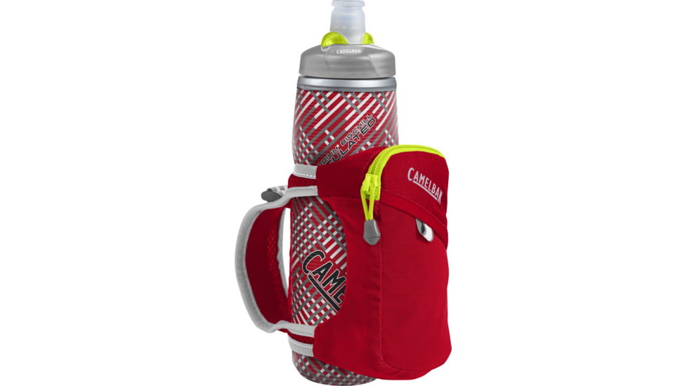 CamelBak Quick Grip chill - Water Bottle, Crimson Red/Lime Punch, 21 oz, 1040601000