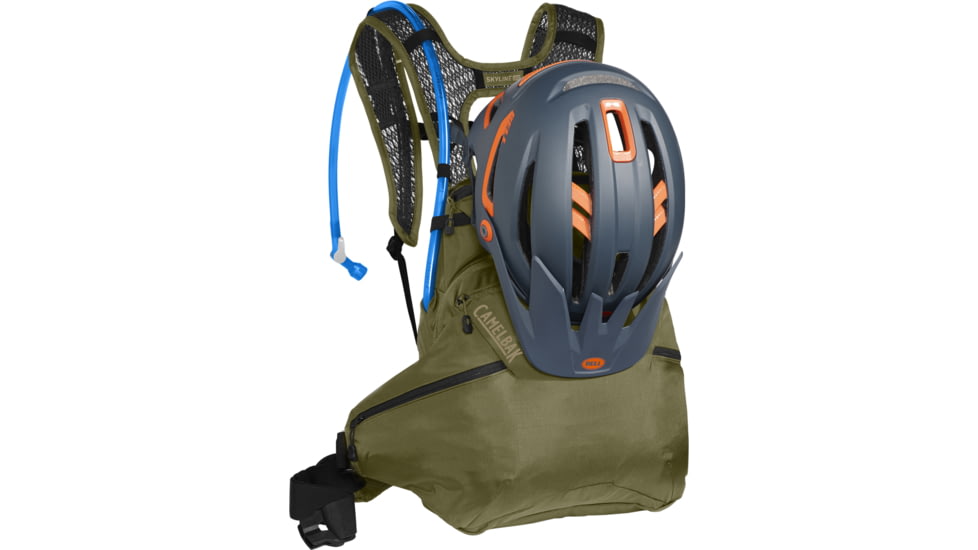 CamelBak Skyline Lr 10 Hydration Pack, 100 oz, Burnt Olive/Kelp, 100oz, 2188301000