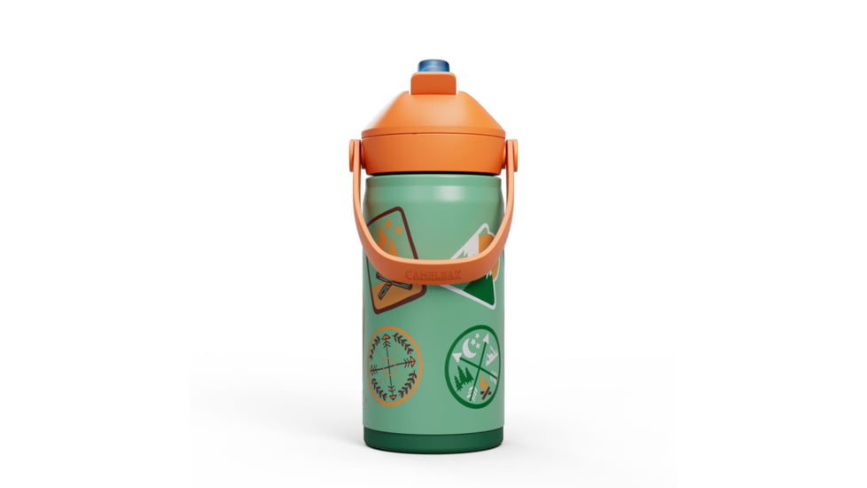 CamelBak Thrive Flip Straw Kids VSS, Camp Badges, .35L / 12 oz, 2861303035