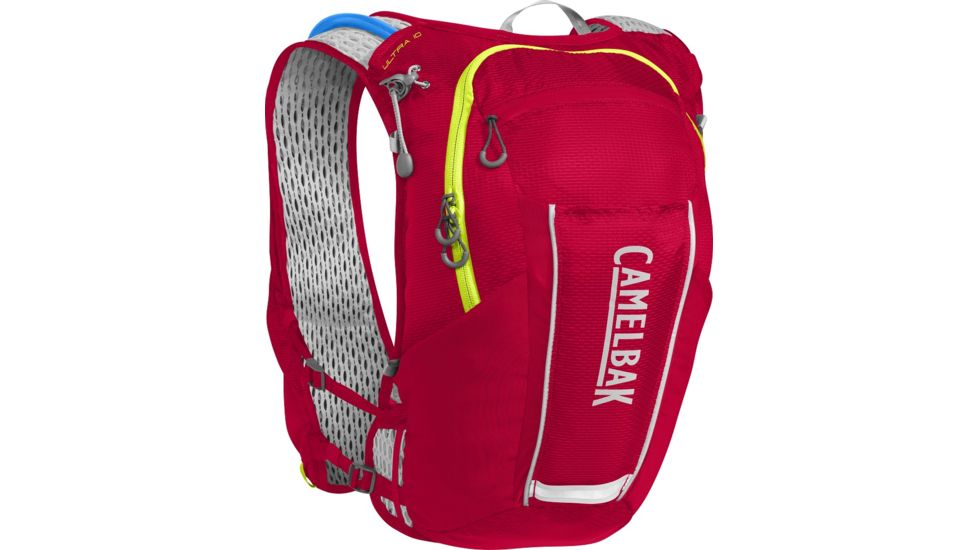 CamelBak Ultra 10 Vest, Crimson Red/Lime Punch, One Size, 1136601000