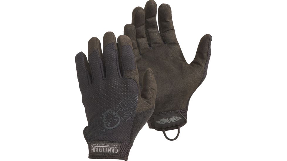 CamelBak Vent Gloves w/ Wristband Loop &amp; Logo, Black, Small VLG05-08