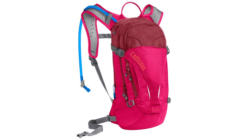 CamelBak Women's L.U.X.E. Hydration Pack, 100 oz, Cerise/Pomegranate, 100oz, 2246501000