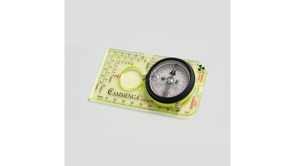 Cammenga Destinate Tritium Protractor Compass - Japan, Box, Green, D3-TJP
