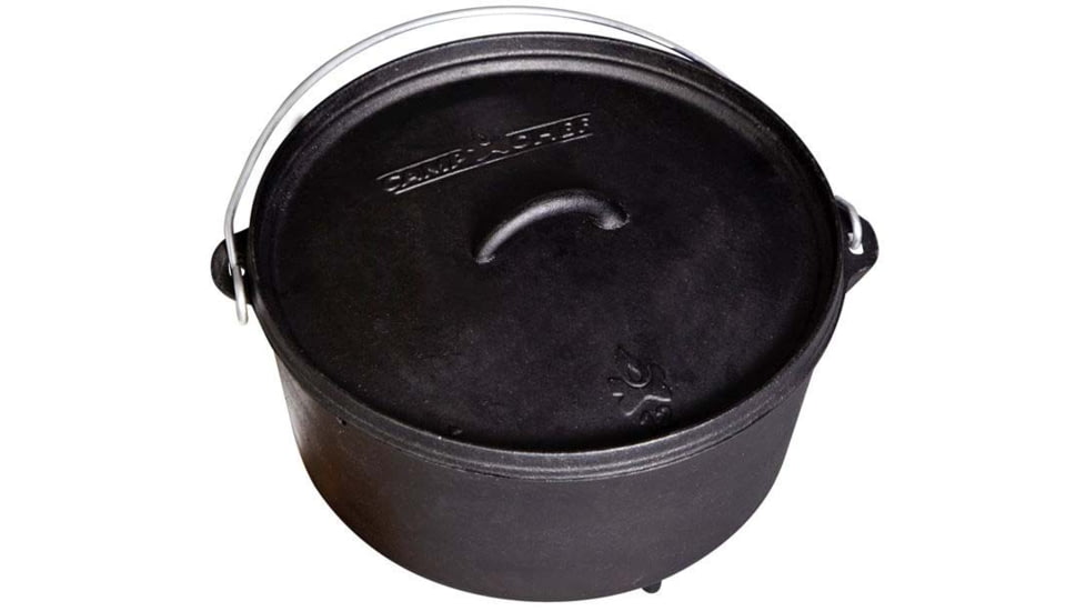 Camp Chef 10 Cast Iron Classic Deep Dutch Oven, 5 Qt, Black, SDO10D