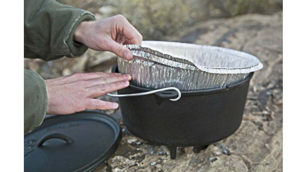 Camp Chef 12 In Disposable Dutch Oven Liners, Black/Silver, AOL12