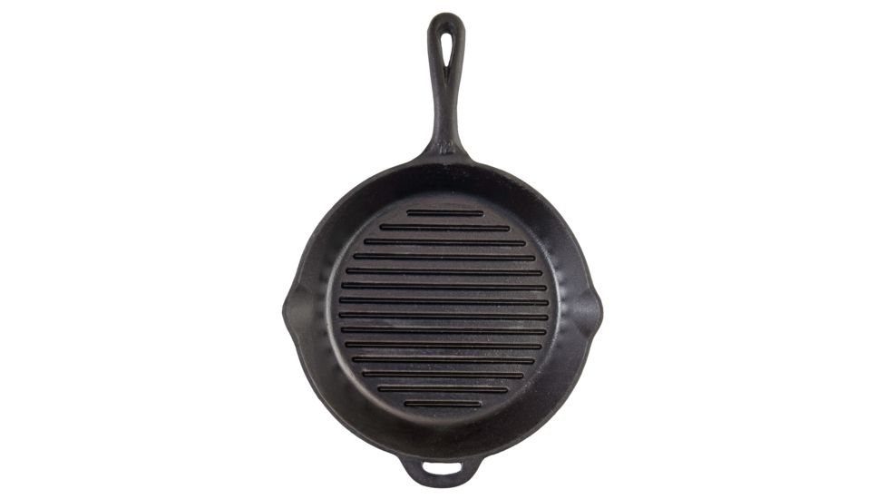 Camp Chef 12 In Seasoned Cast Iron Skillet With Ribs, Black SK12R