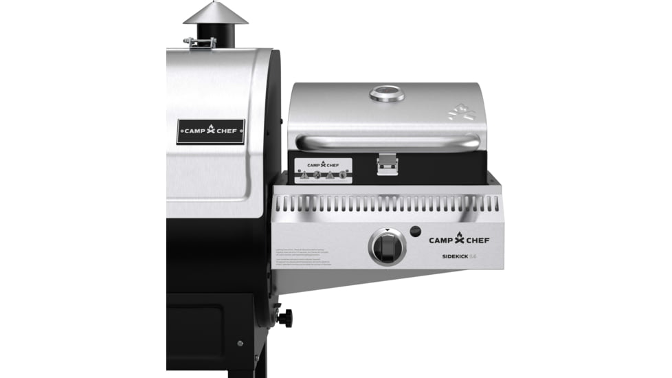 Camp Chef 14in Sidekick Sear w/ Stainless Steel Bbq Box, 14in, Silver/Black, PG14BB