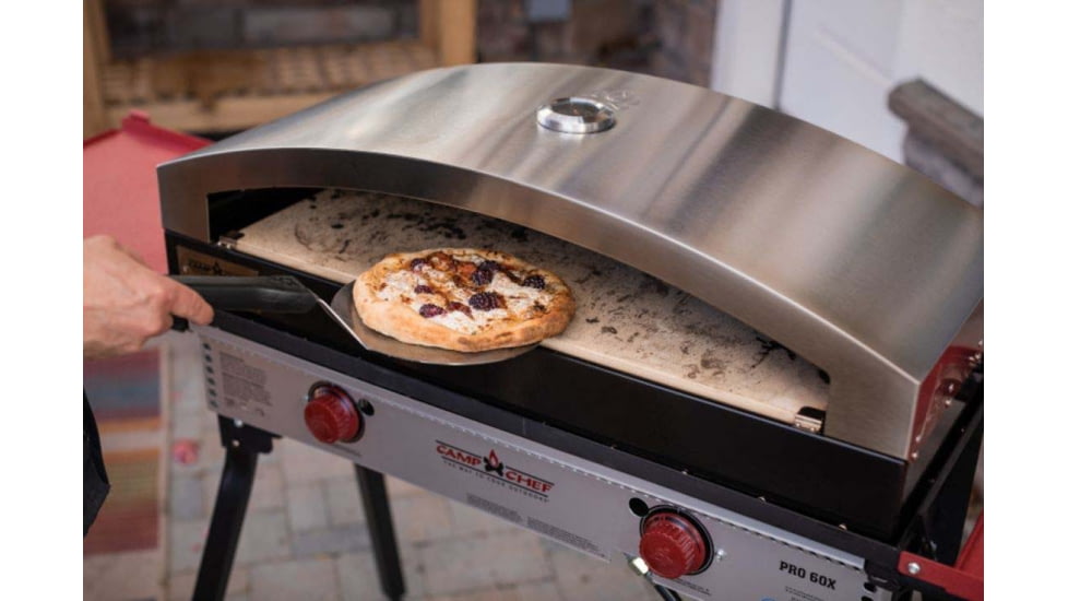 Camp Chef 14X32 Italia Artisan Outdoor Pizza Oven Accessory, Silver, PZ60
