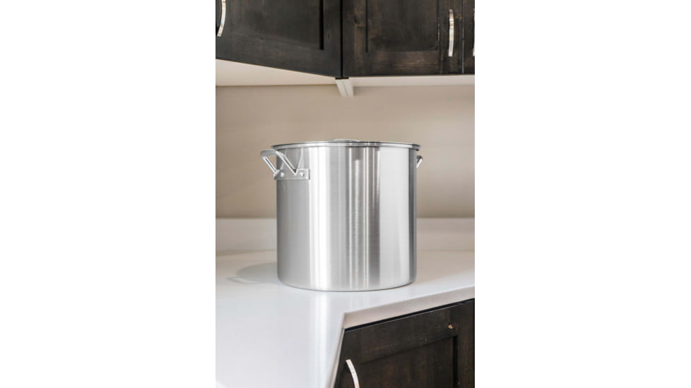 Camp Chef 24 Quart Aluminum Fry Pot &amp; Basket, Silver, DP24