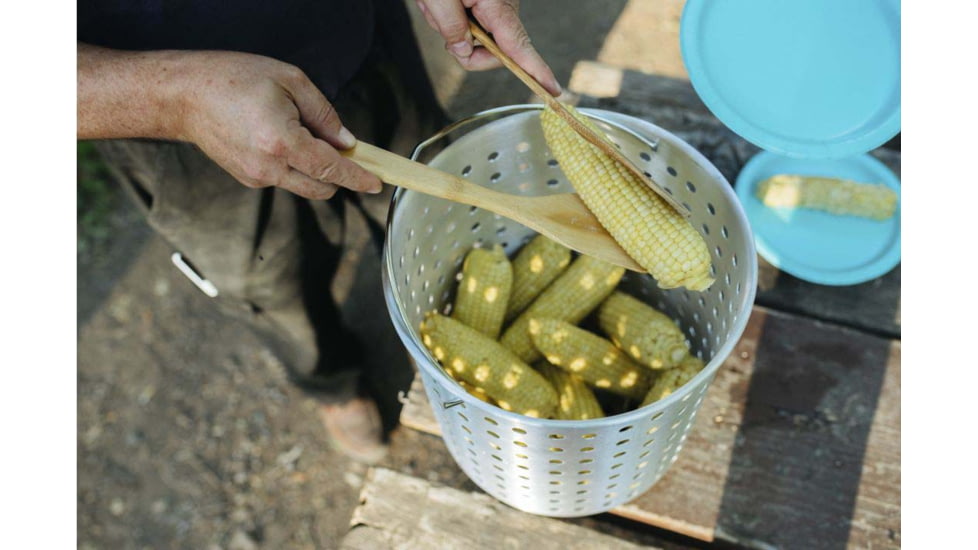 Camp Chef 32 Quart Aluminum Fry Pot &amp; Basket, Silver, DP32