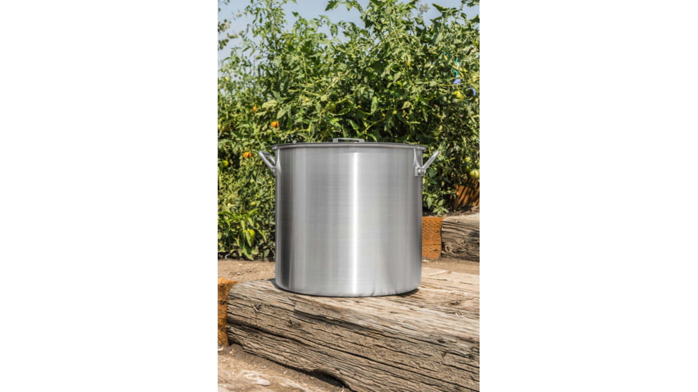Camp Chef 42 Quart Aluminum Fry Pot &amp; Basket, Silver, DP42