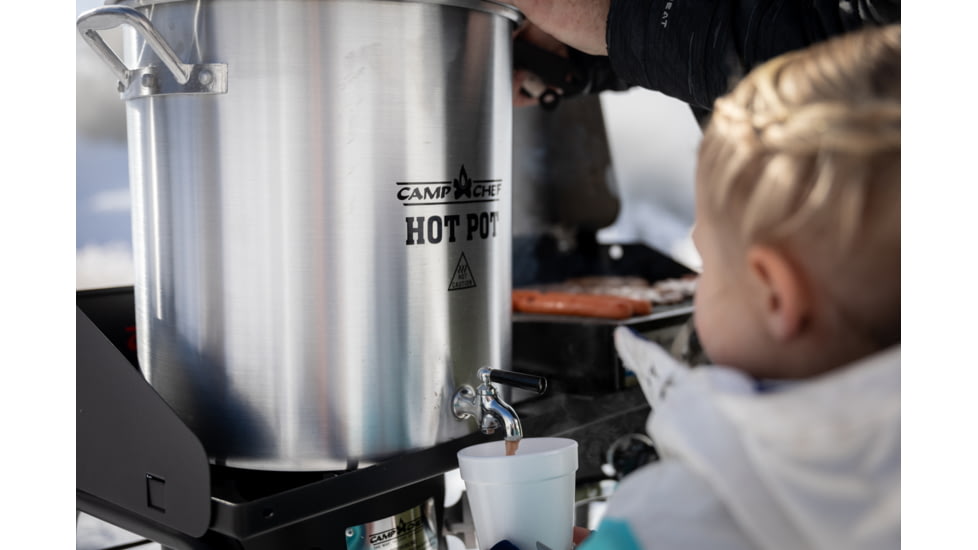 Camp Chef Aluminum Hot Water Pot, 32-quart, Silver, HWP32A