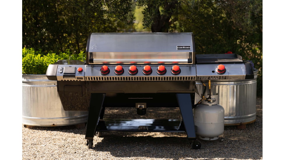 Camp Chef Apex 36in Pellet Grill w/ Optional Gas Kit and Sidekick