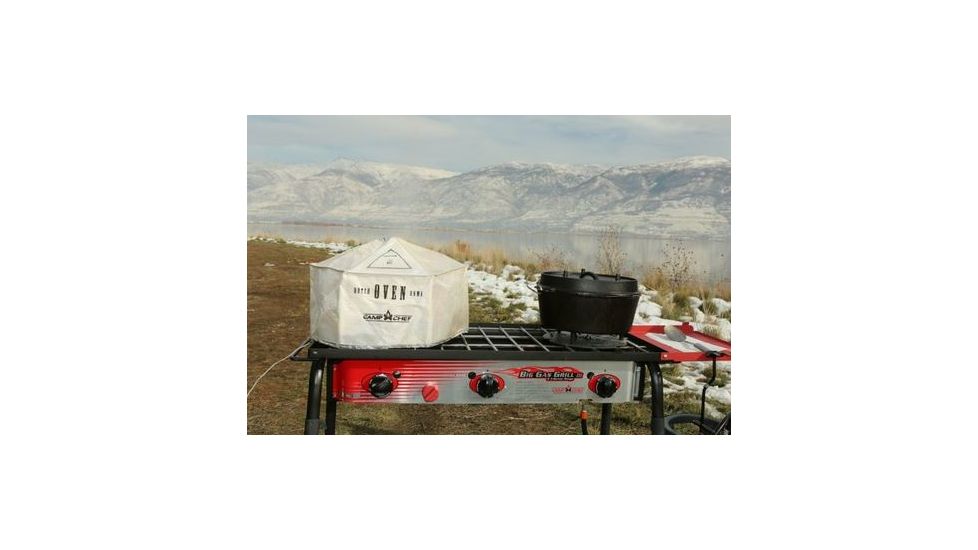 Camp Chef Big LP Gas Grill, 608Sq. inch. Cooking Area, 3 Burner, Red SPG90BCC