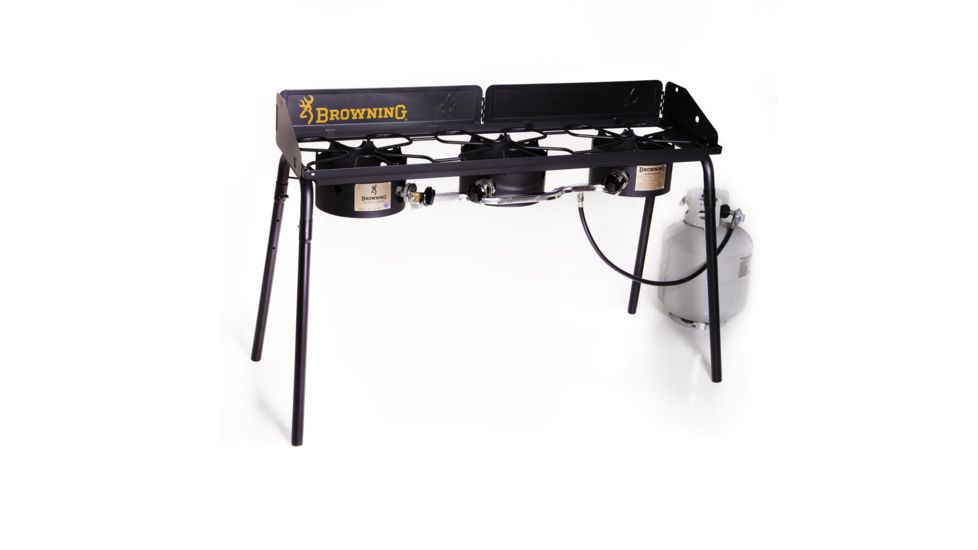 Camp Chef Browning 3X Three Burner Stove, Black/Yellow EX90LWB