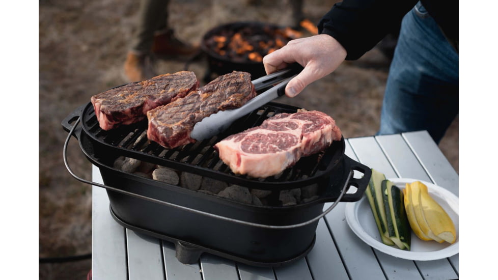 Camp Chef Cast Iron Charcoal Grill, Black, CIGR19