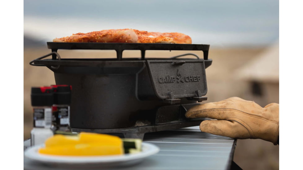 Camp Chef Cast Iron Charcoal Grill, Black, CIGR19