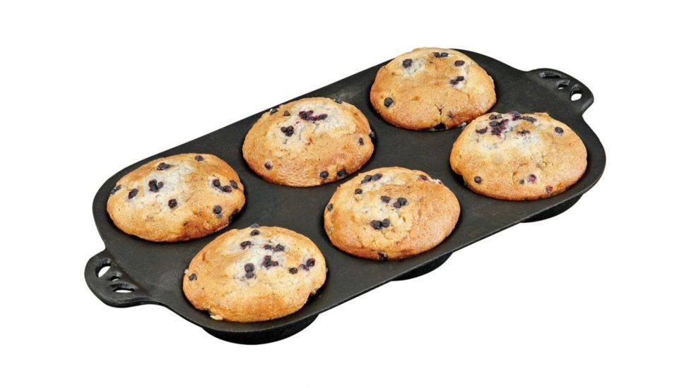 Camp Chef Cast Iron Muffin Top Pan, Black CIGT6