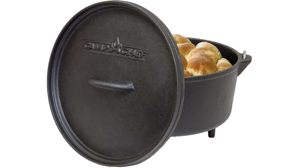 Camp Chef Classic Baking Dish, 2 gal, 12in Diameter Dutch Oven, Black, SDO12D