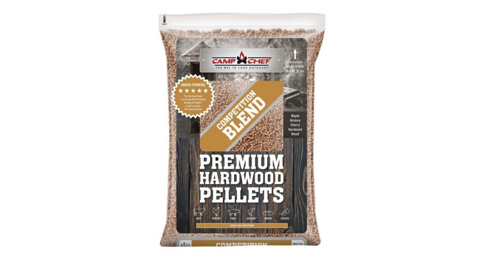 Camp Chef Competition Blend Premium Hardwood Pellets, 20 LBS, PLCB