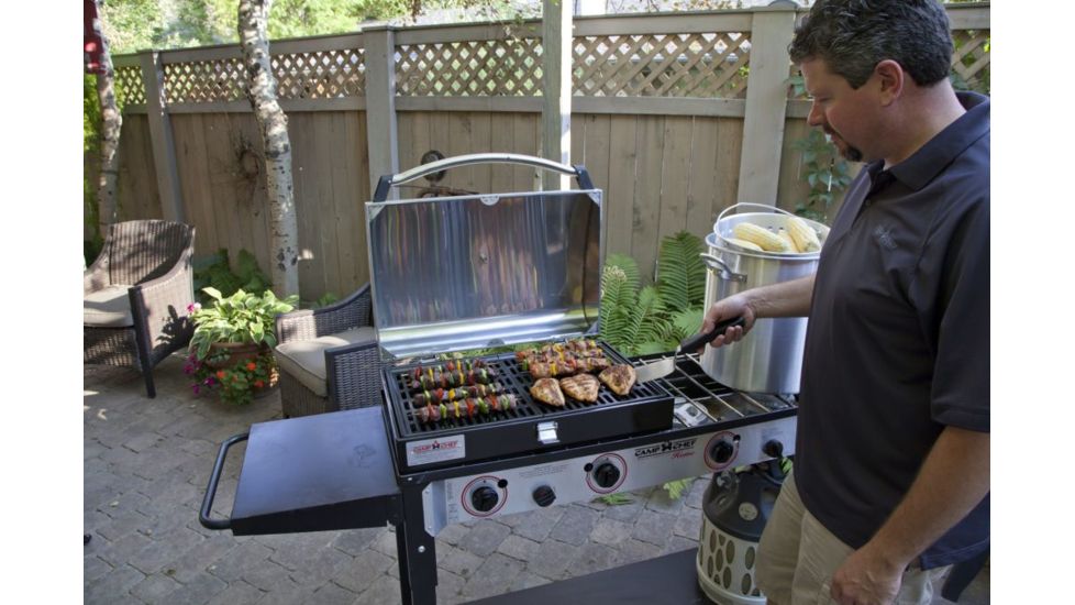 Camp Chef Deluxe Stainless Bbq Grill Box Accessory, Black BB90LS