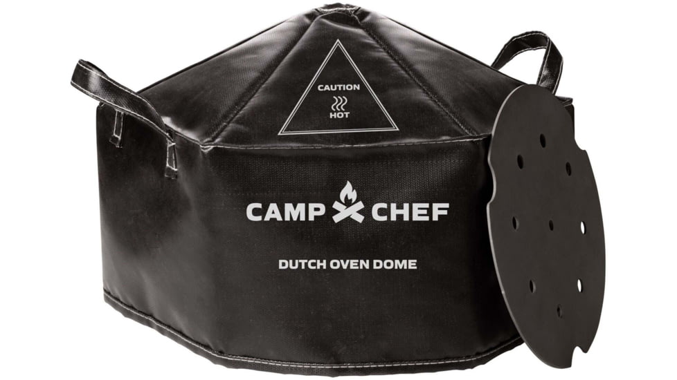 Camp Chef Black Dutch Oven Dome &amp; Heat Diffuser Plate, Black, DOCOVERB