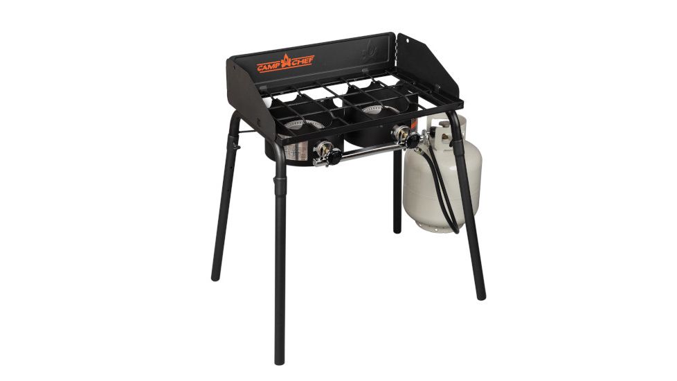 Camp Chef Escape Stove, 2 x 30000 BTU/hr Burners, Black, TB60LW