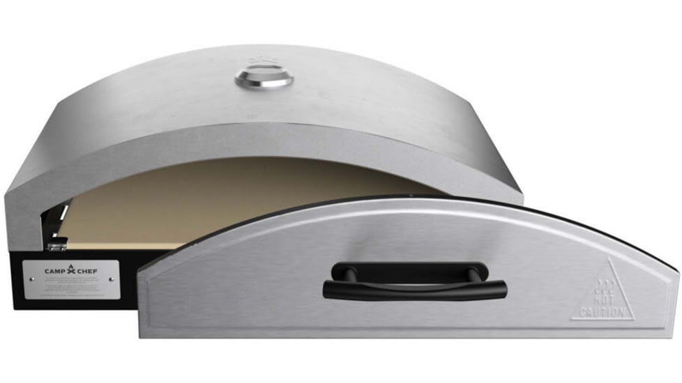 Camp Chef Italia Artisan Outdoor Pizza Oven w/ Door, White/Black, PZ90D