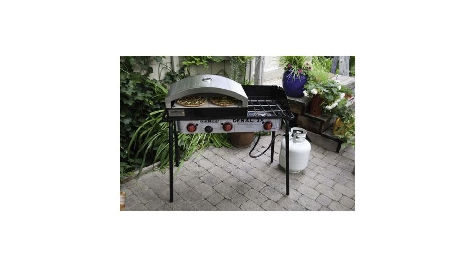 Camp Chef Italia Artisan Outdoor Pizza Oven, White/Black PZ90