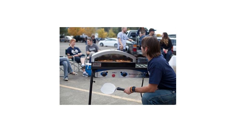 Camp Chef Italia Artisan Outdoor Pizza Oven, White/Black PZ90
