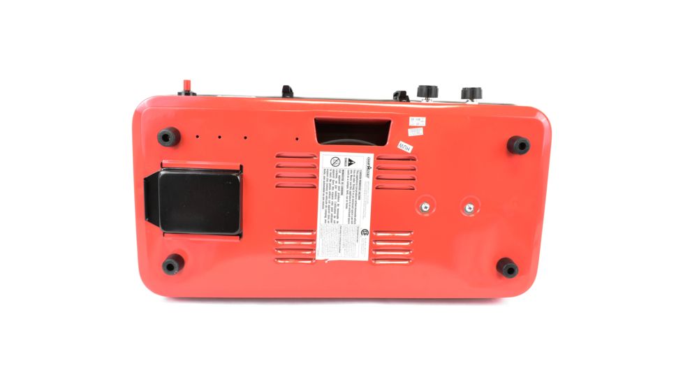 Camp Chef Mountain Series Rainer 2 Burner Stove/Griddle Combo, Red/Silver MS2GR